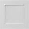 Ekena Millwork 12"W x 12"H True Fit PVC Flat Panel Shutters Sample, Unfinished SAMPLE-TFPFPUN - alternate 1
